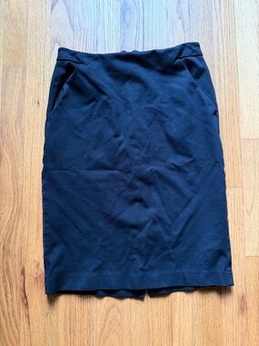 Classic Black Pencil Skirt - Women's Tailored Skirt
